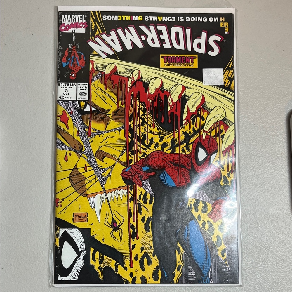 NEW 1990 Marvel Spider-Man Comic with Bold Red and Yellow